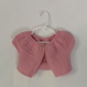 Crocheted Baby Shrug Cardigan